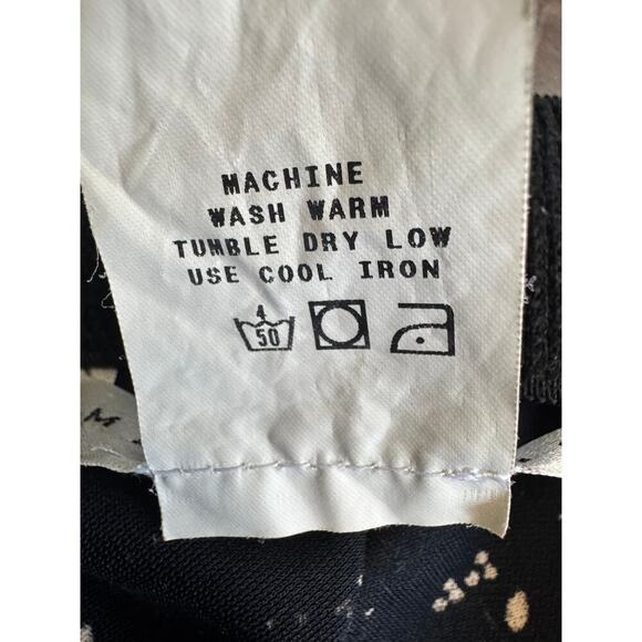 Max Studio Black Floral Midi Skirt - Size XS - Picture 5 of 6